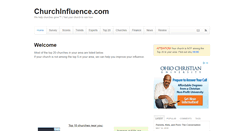 Desktop Screenshot of churchinfluence.com