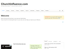 Tablet Screenshot of churchinfluence.com